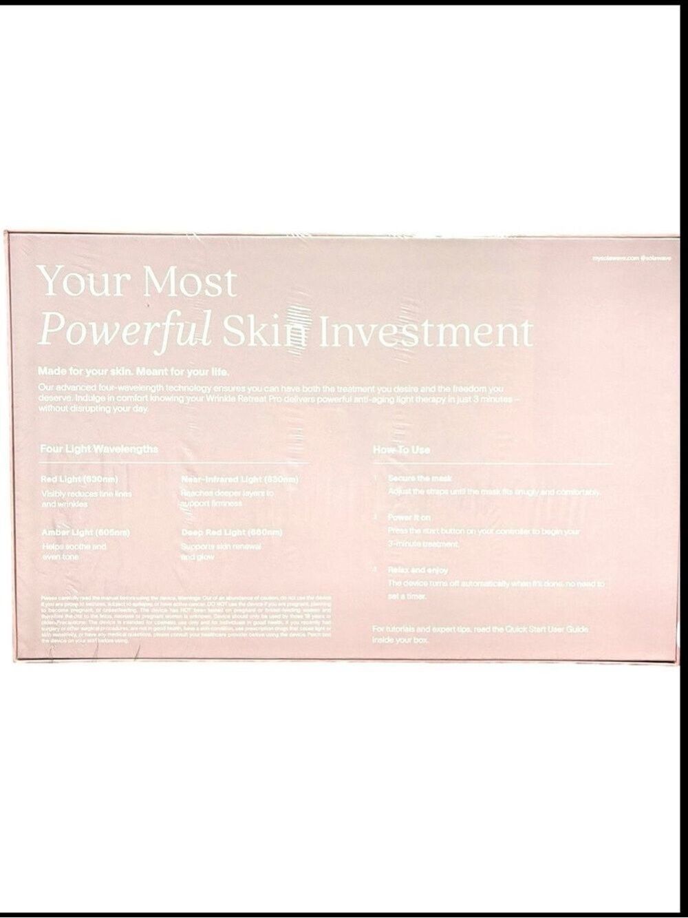 Solawave New Wrinkle Retreat PRO RedLight Therapy Mask - Picture 7 of 7